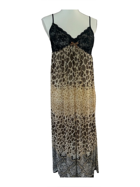 In Bloom By Jonquil Other - In Bloom by Jonquil Animal Print Lace Top Nightgown